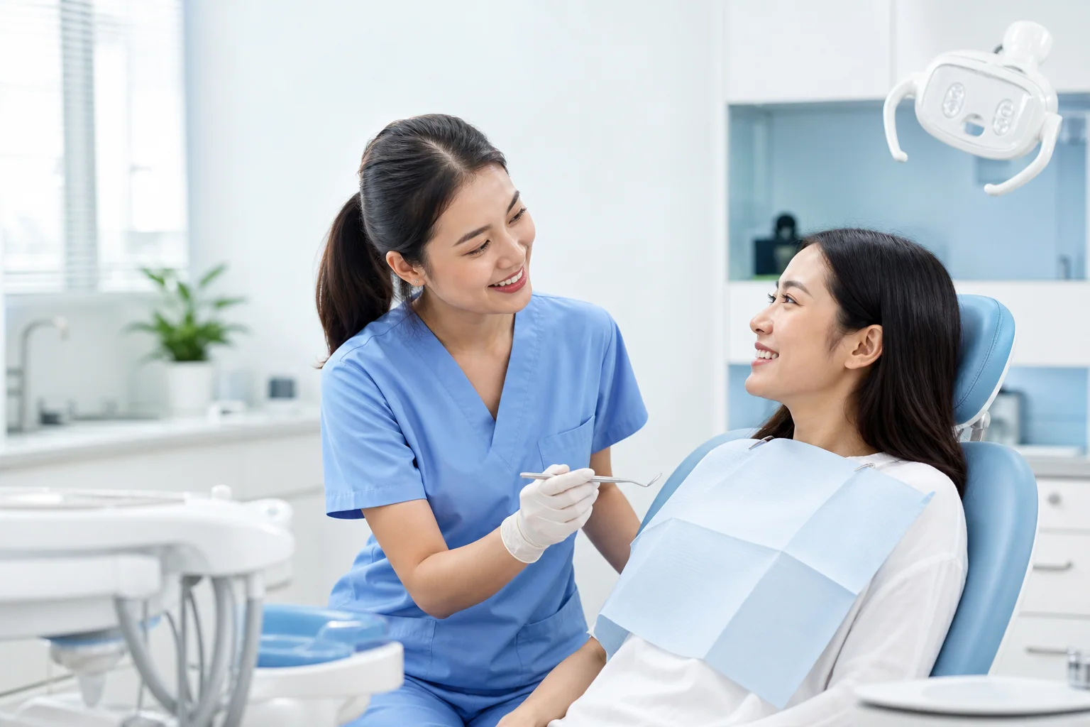 ທັນຕະແພດ Enjoy Dental ກຳລັງດູແລຄົນເຈັບ